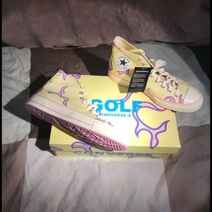 Golf Wang X converse Yellow / Pink Flame